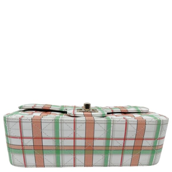 Chanel Classic Rectangular Flap Mini Leather Crossbody Bag White - Picture 9 of 11